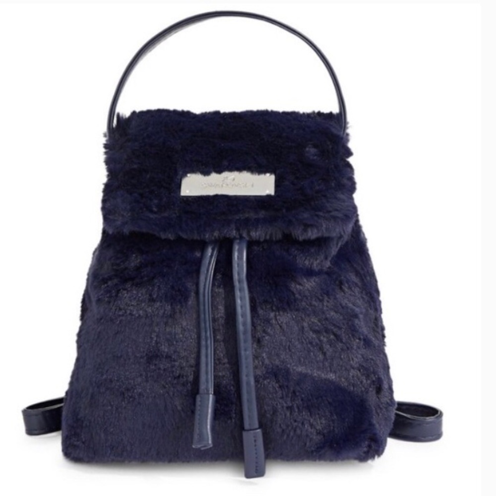 Swarovski Faux Fur Mini Backpack